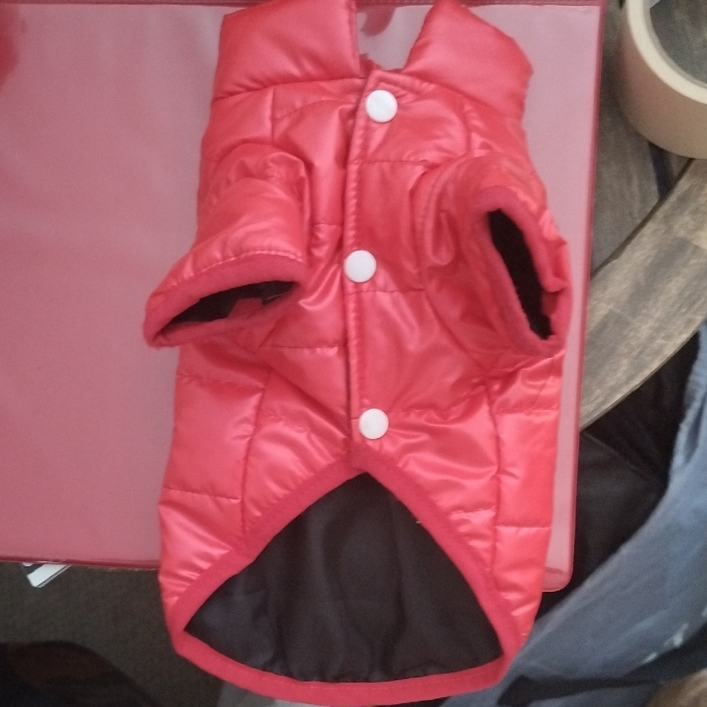 PET dOG  Red Quilted Jacket